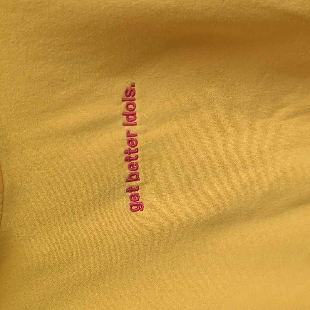 AS Colour. 'get better idols' Yellow Hoodie. Size Medium.